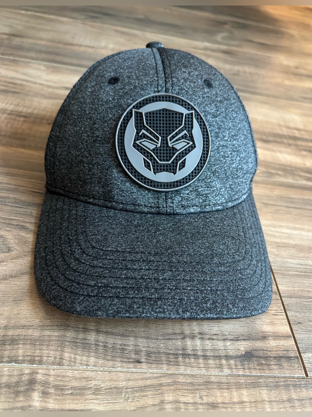 Marvel Black Panther Rubber Weld Cationic Flex Cap Hat
